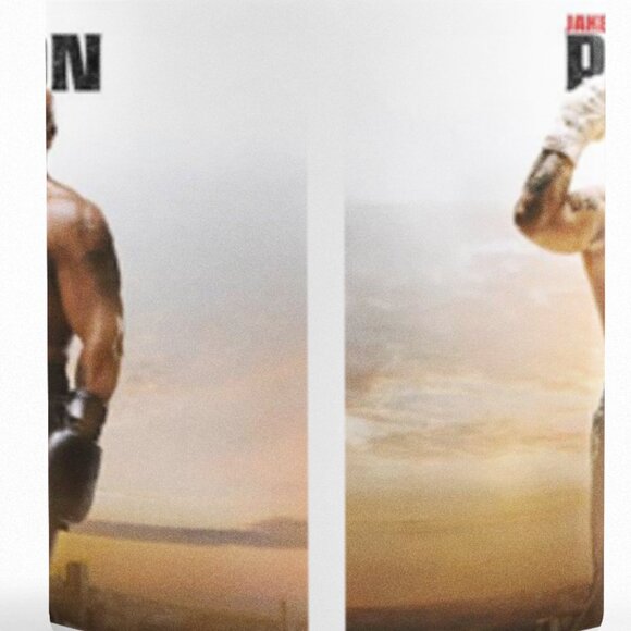 Jake Paul VS Mike Tyson Boxing 2004 Double-Sided Ceramic Coffee Mug - Picture 4 of 4